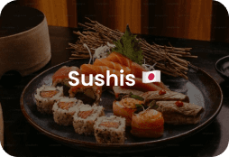 Sushi foodtruck, traiteur japonais BookMyFoodTruck varié.